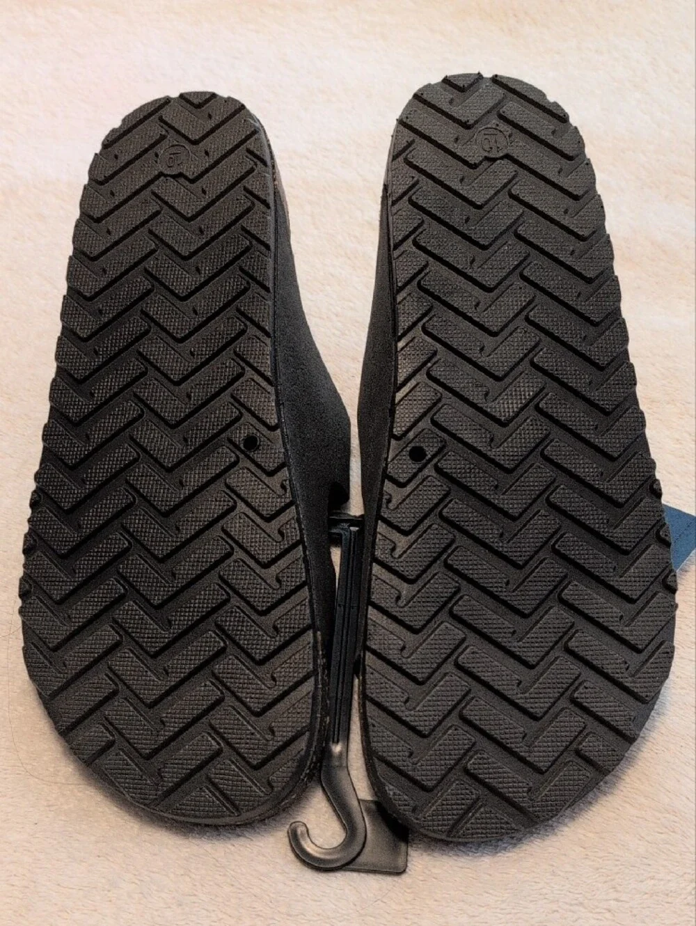 George Men's Black Double-Buckle Slides